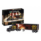 KIT PARA MONTAR REVELL QUEBRA CABEÇA 3D PUZZLE CAMINHÃO TOUR TRUCK QUEEN 50TH ANNIVERSARY 128 PEÇAS REV 00230